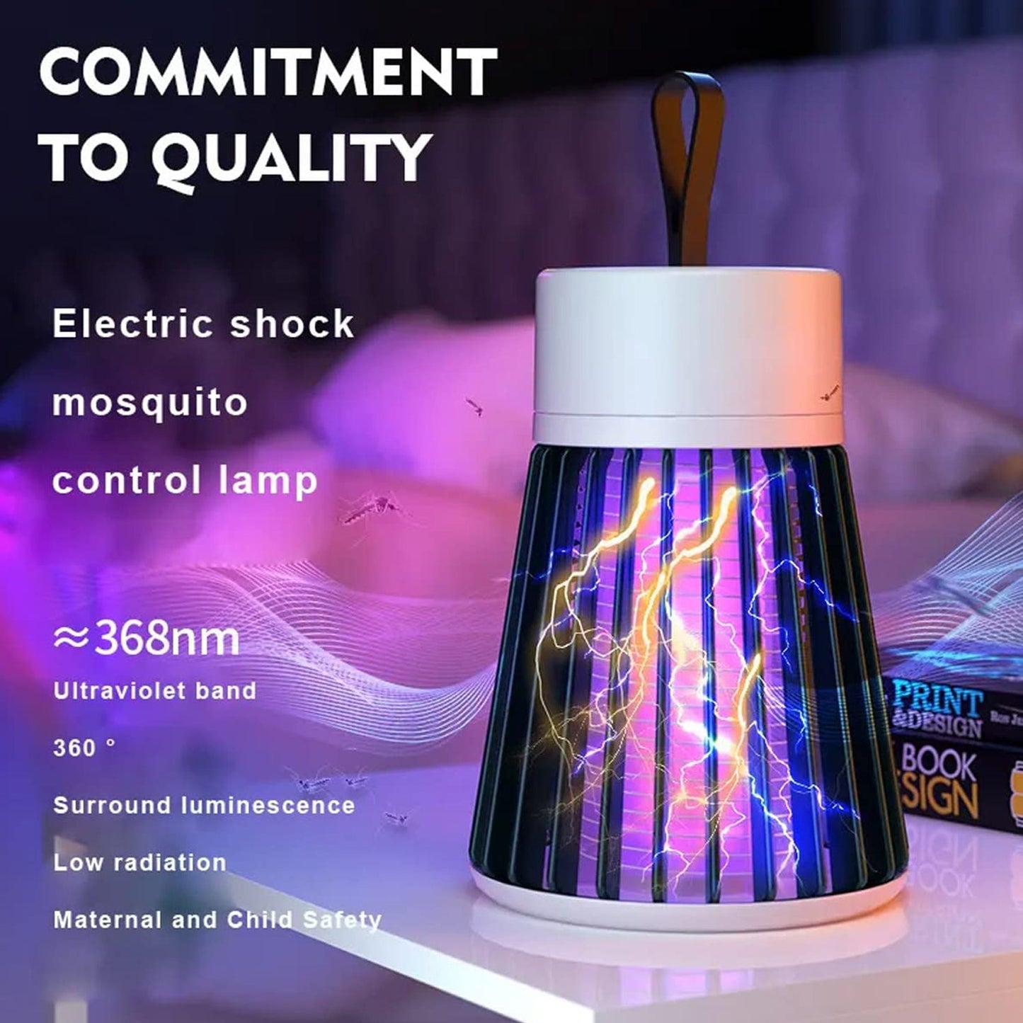 Mosquito Killer Lamp 🦟✨ -Sleep Peacefully – Chemical-Free