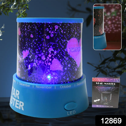 LED Projector Night Light Lamp, Rotation With the music Function