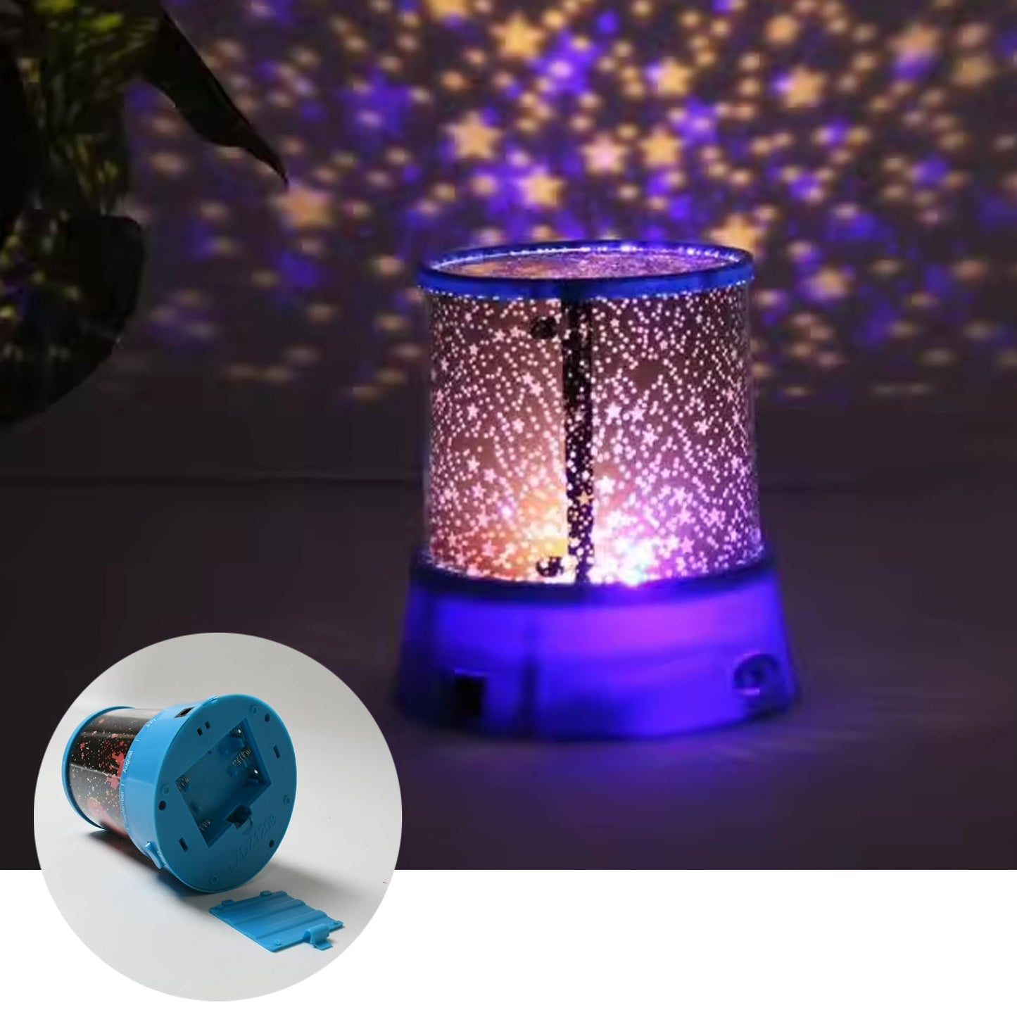 LED Projector Night Light Lamp, Rotation With the music Function