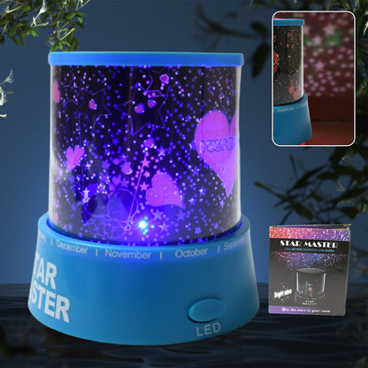 LED Projector Night Light Lamp, Rotation With the music Function