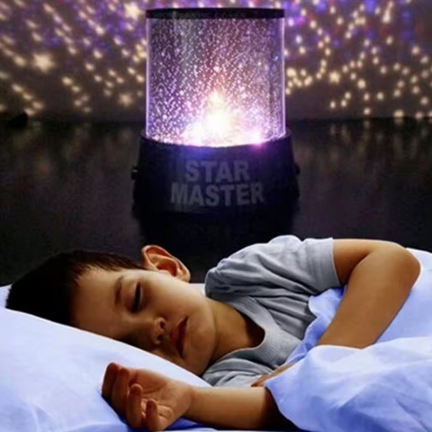 LED Projector Night Light Lamp, Rotation With the music Function